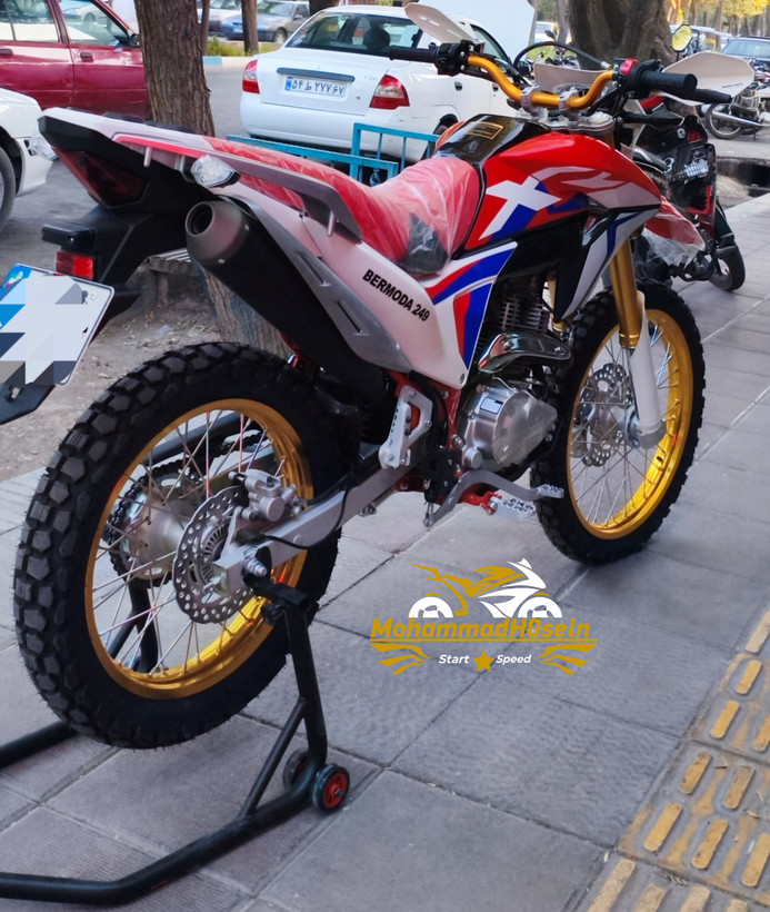 موتور سیکلت تریل برمودا XR 250CC مدل1404 ترمز ABS رادیات روغن