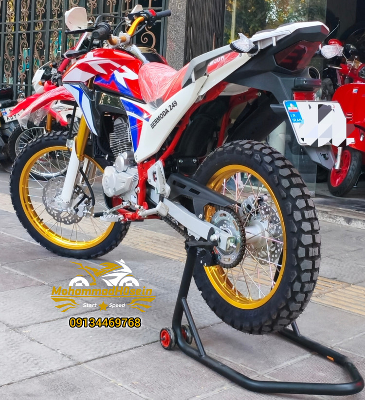موتور سیکلت تریل برمودا XR 250CC مدل1404 ترمز ABS رادیات روغن
